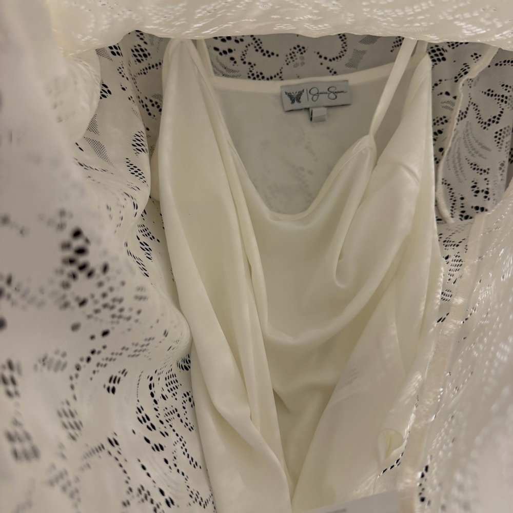 Jessica Simpson Cream Lace Blouse - Picture 5 of 5